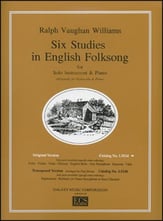 Six Studies in English Folksong Flexible Instrument Solo and Piano - Revised 2017 cover
